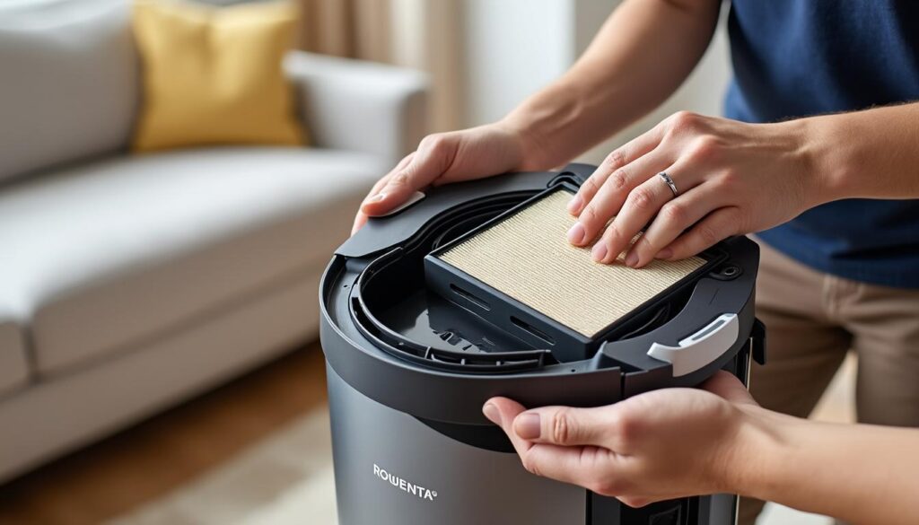 Comment changer le filtre de l’aspirateur Rowenta silence force ?