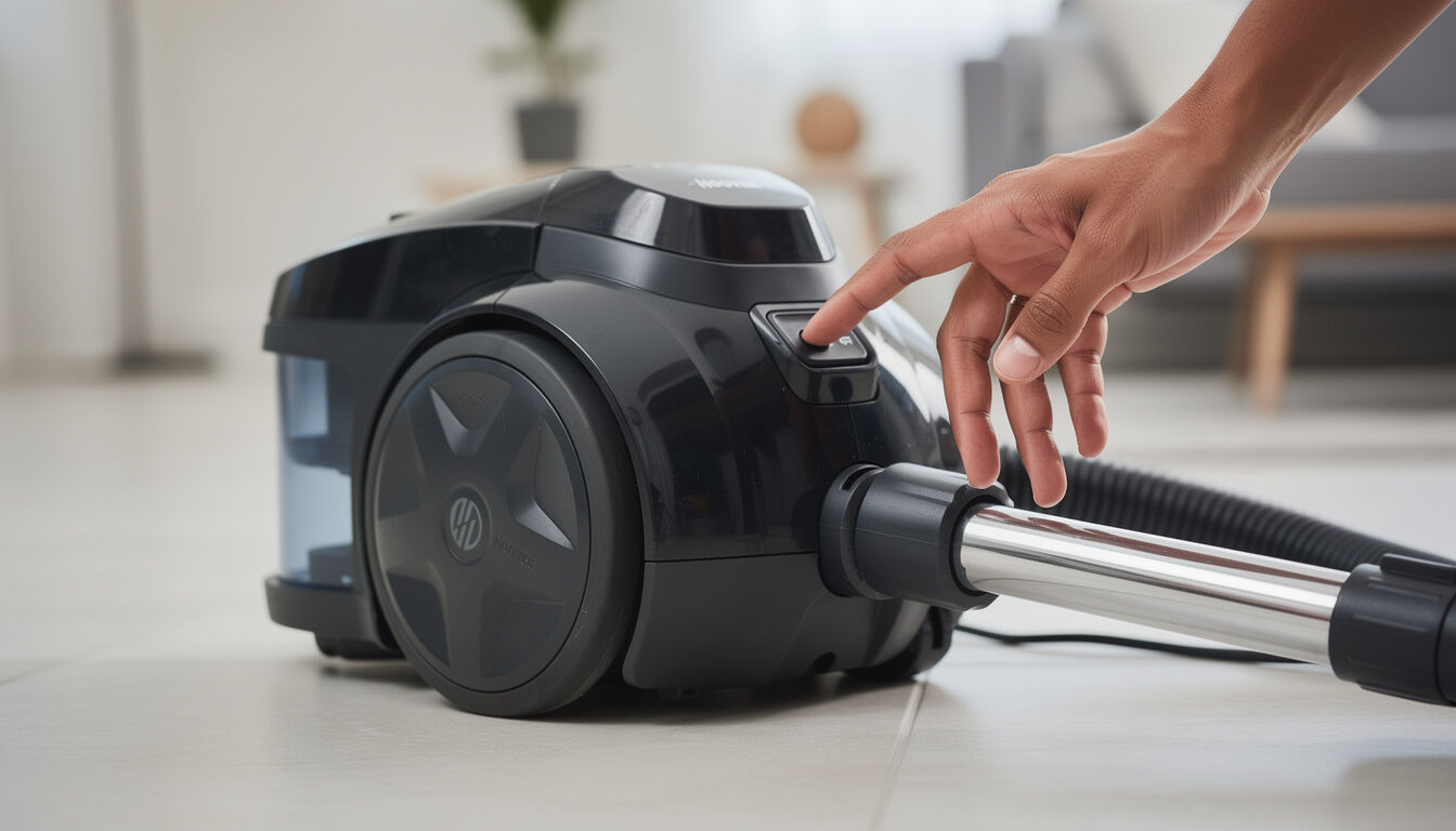 Comment acceder à l&rsquo;interrupteur marche arret sur l&rsquo;aspirateur traineau Hoover​ ?