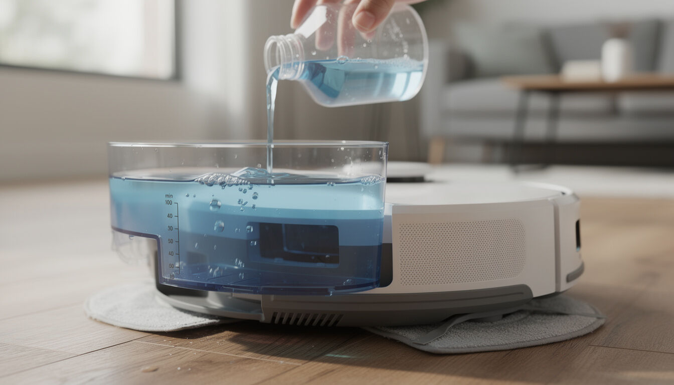 Découvrez quel produit utiliser dans un robot aspirateur laveur pour un nettoyage efficace et sans risque. Guide complet des solutions adaptées à votre appareil.