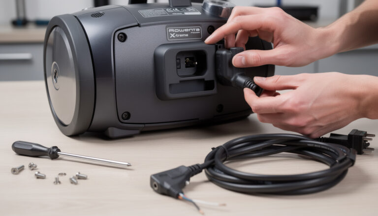 Comment changer le cable d&rsquo;alimentation sur l&rsquo;aspirateur Rowenta x-treme power ?