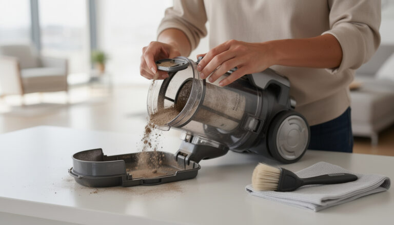 Comment nettoyer l&rsquo;aspirateur Rowenta sans sac ?